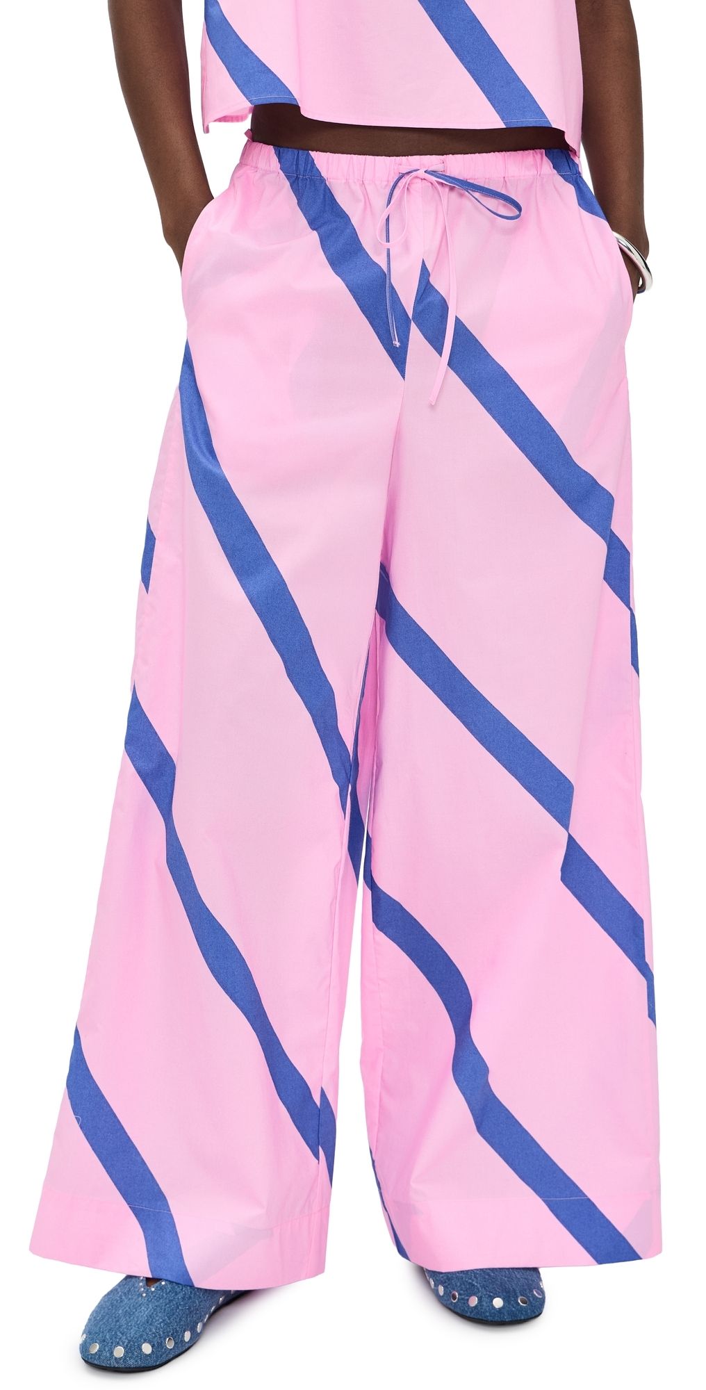 Marimekko Puoti Basso Trousers Blue/Pink XS