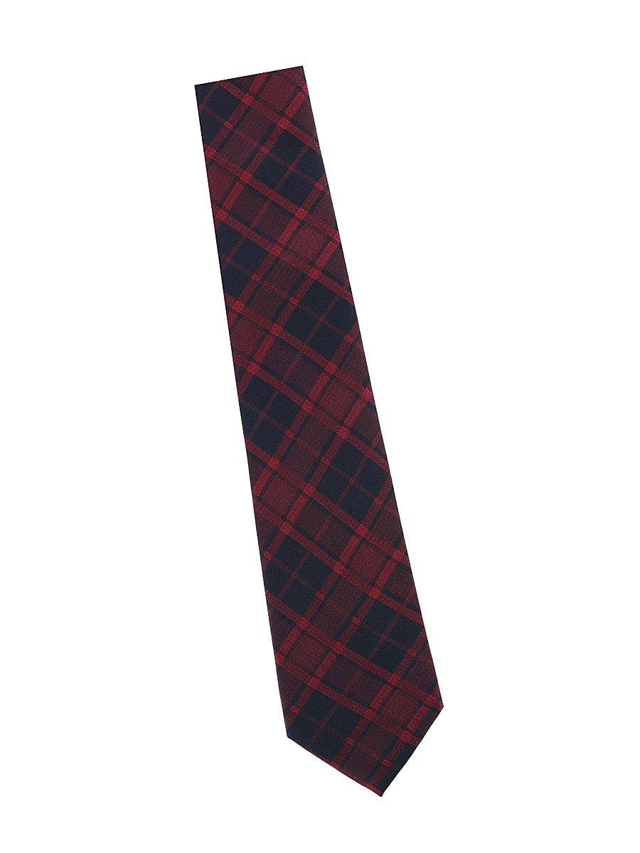 Men's Holiday Kincade Plaid Tie - Red