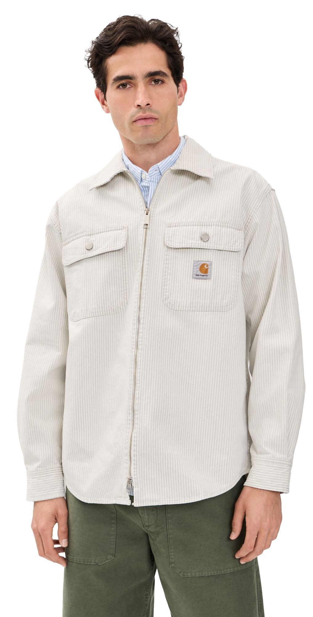 Carhartt WIP Mercer Shirt Jacket Mercer Stripe/Graphite/Wax XS