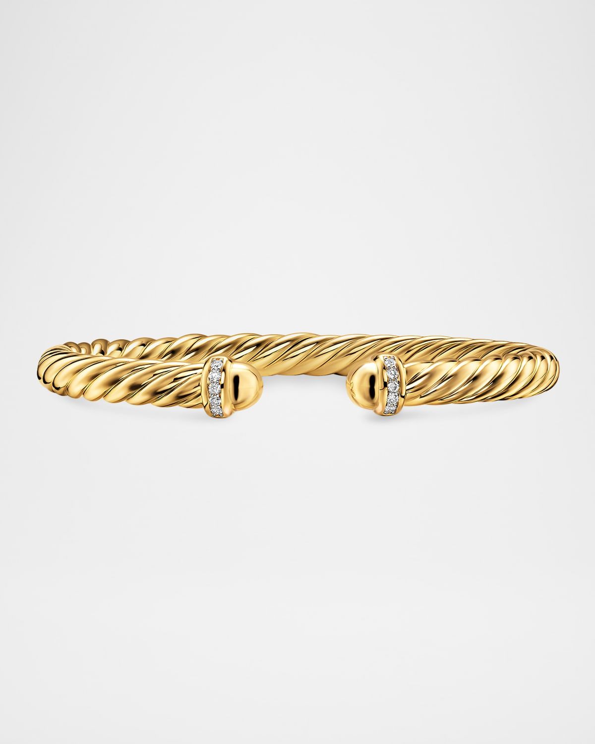Cablespira Flex Bracelet with Diamonds in 18K Gold