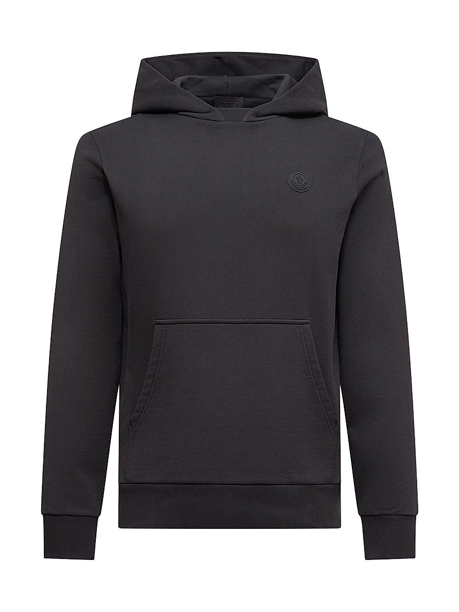 Men's Hoodie in Cotton - Black - Size XXL