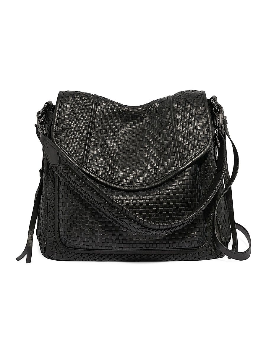 Women's All For Love Woven Convertible Shoulder Bag - Black