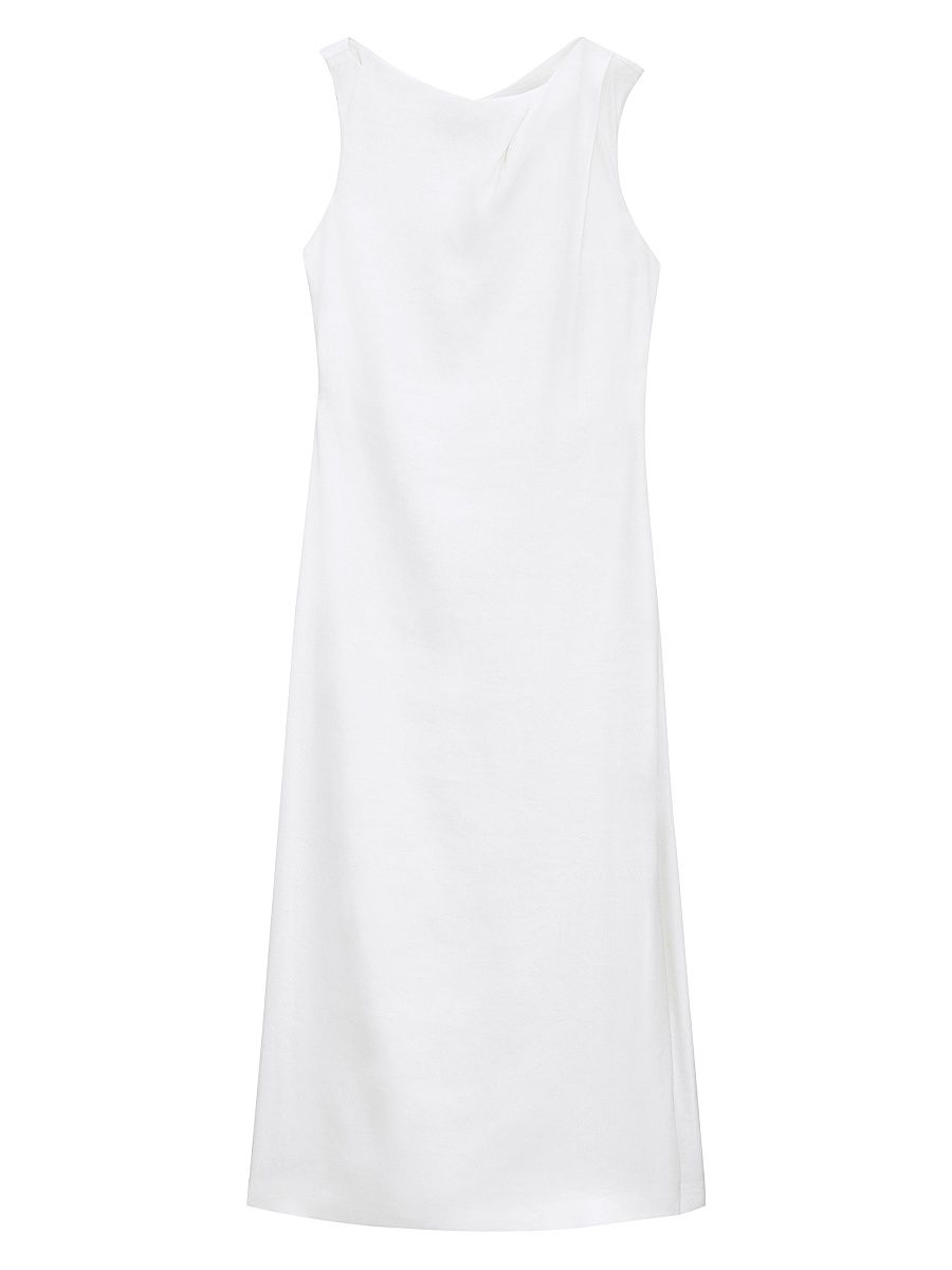 Women's Shoulder Drape Midi-Dress - Ivory - Size 16