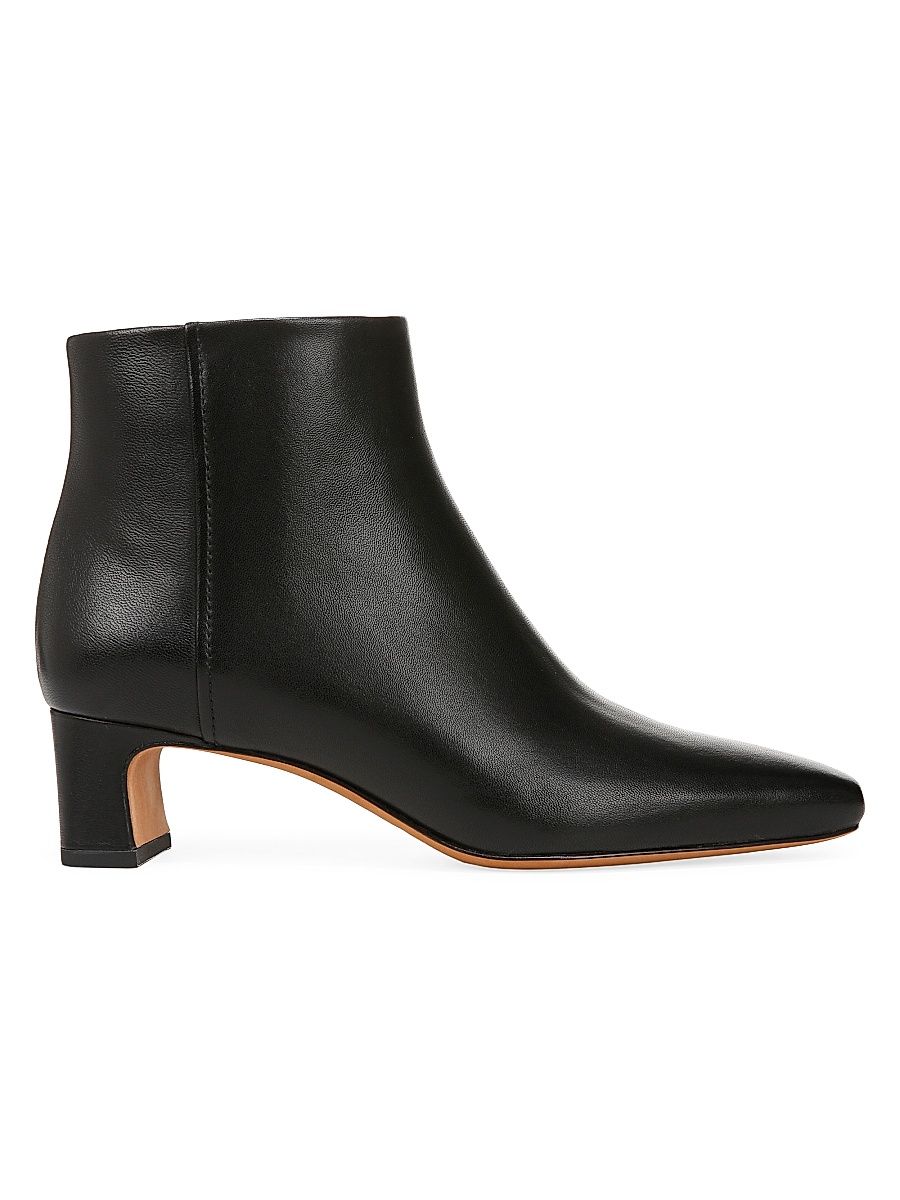 Women's Silvana 45MM Leather Ankle Booties - Black - Size 11