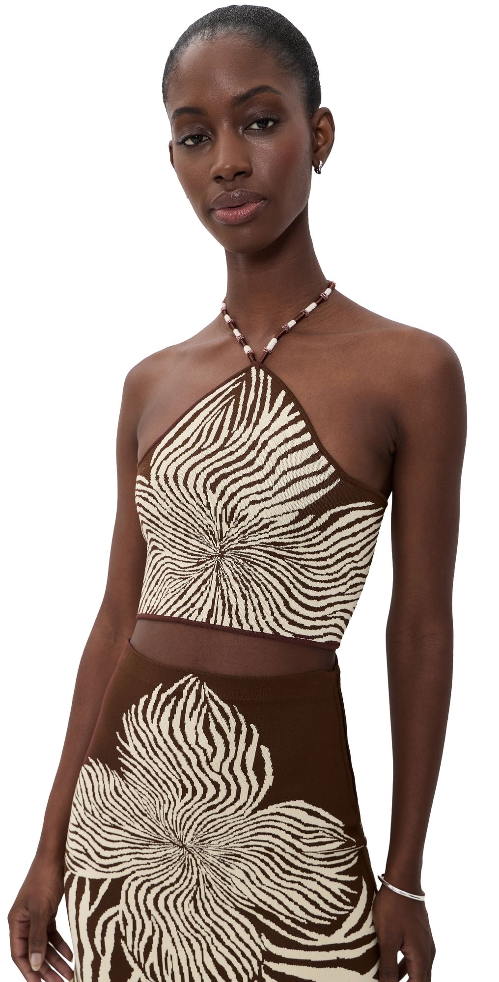 ALEXIS Gala Top Brown Blossom L