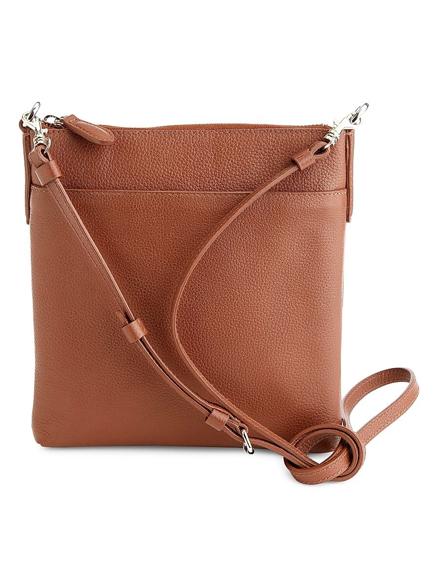 Women's Pebble Grain Crossbody Bag - Tan