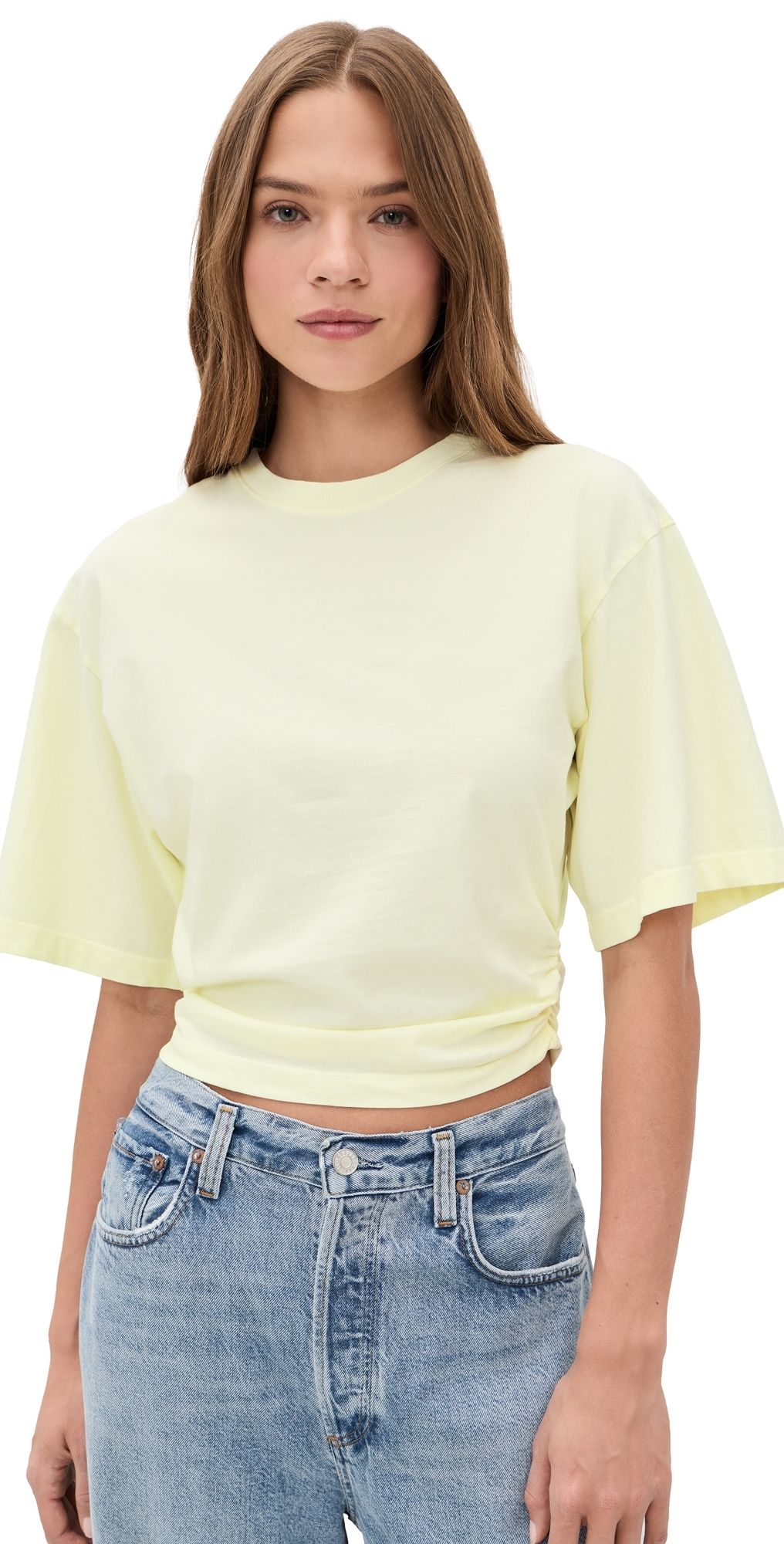 AGOLDE Shari Tee Lemon Drop M
