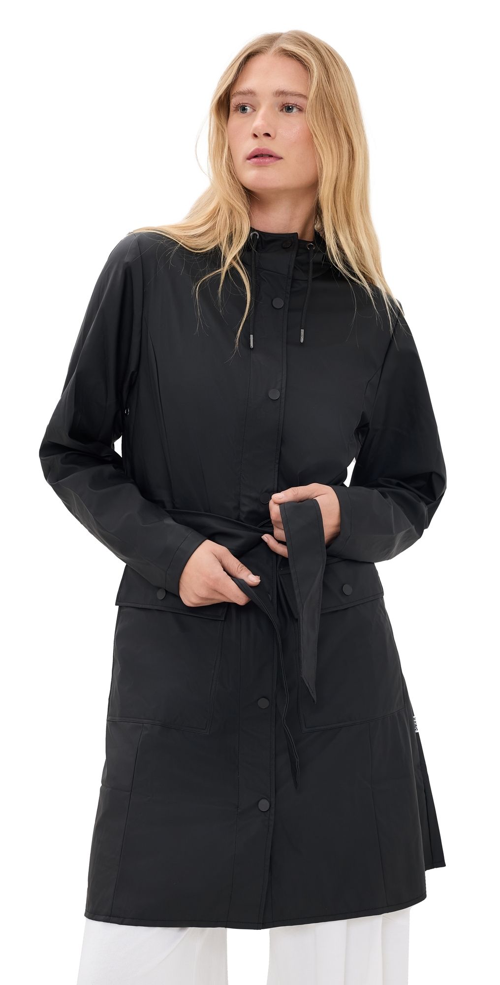 Rains Curve Long Jacket W3 Black XS