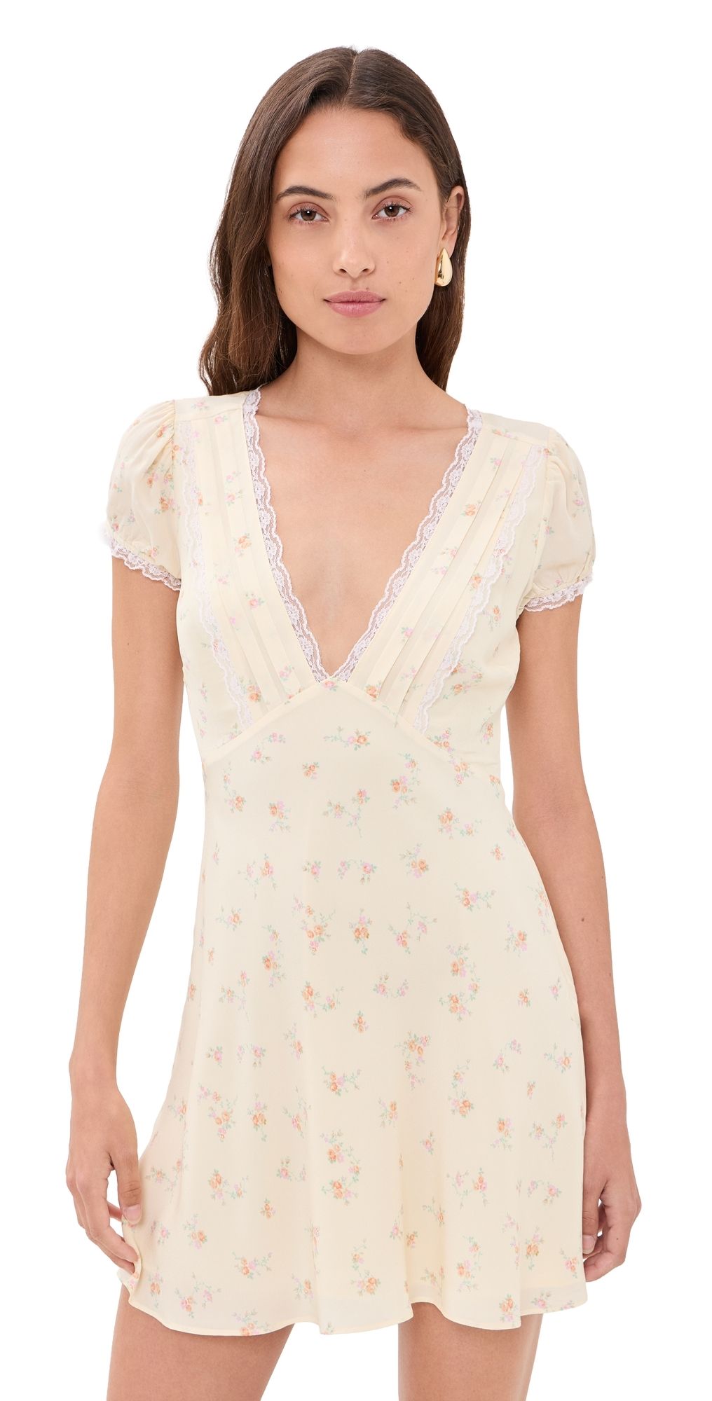 LoveShackFancy Yasmin Dress Lemon Haze 8