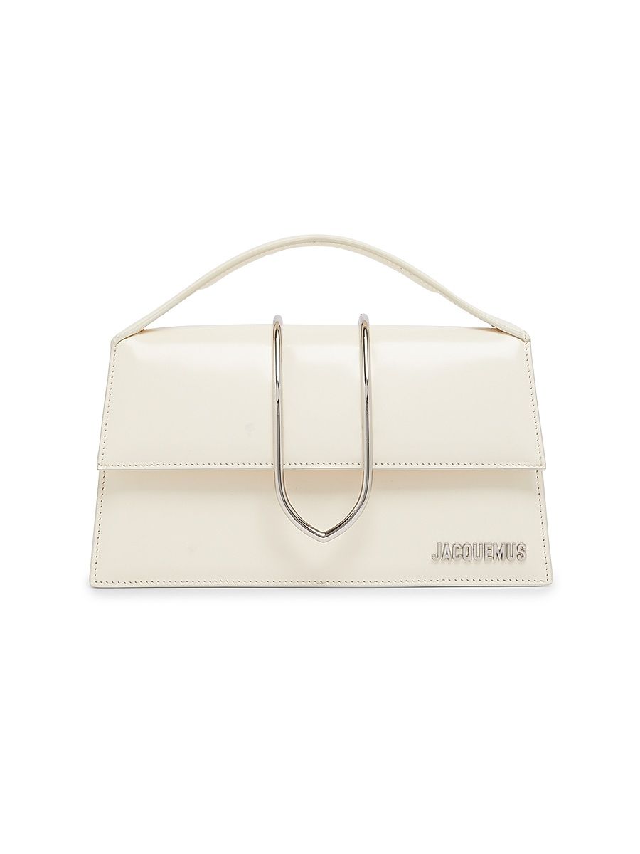 Women's Le Grand Bambino Metal & Leather Top Handle Bag - Ivory