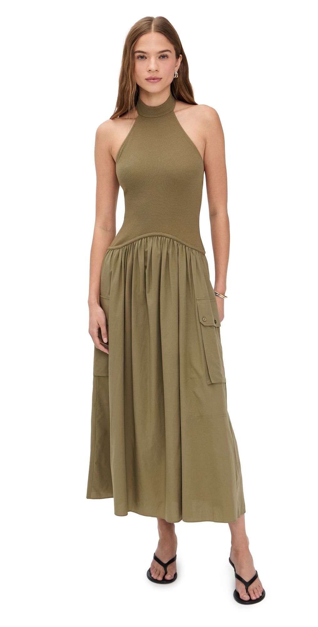 Ramy Brook Simonne Dress Light Loden XS
