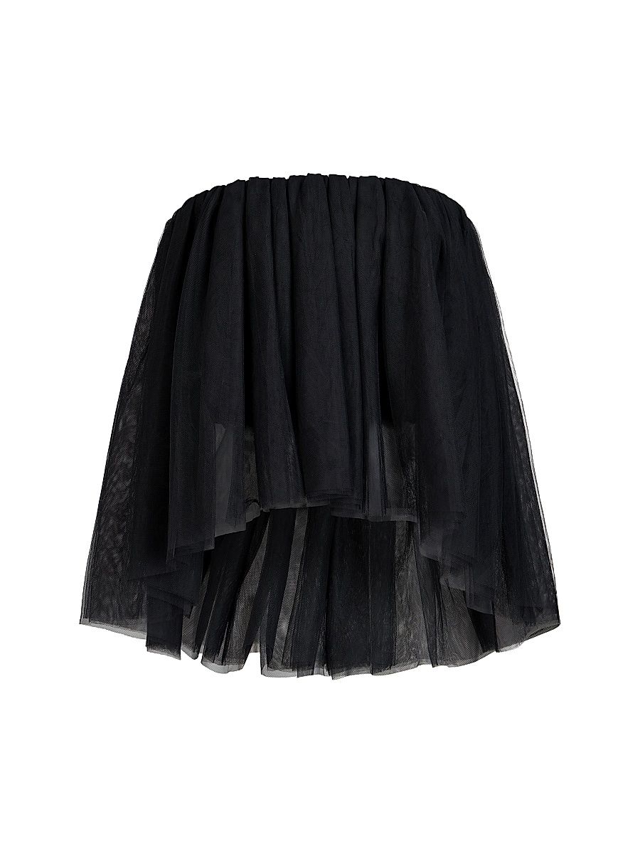 Et Ochs Women's Palmer Tulle Scrunchie Top - Black - Size Medium