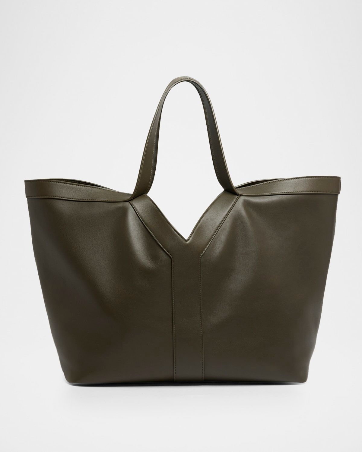 Y Stitch Tote Bag in Calfskin Leather
