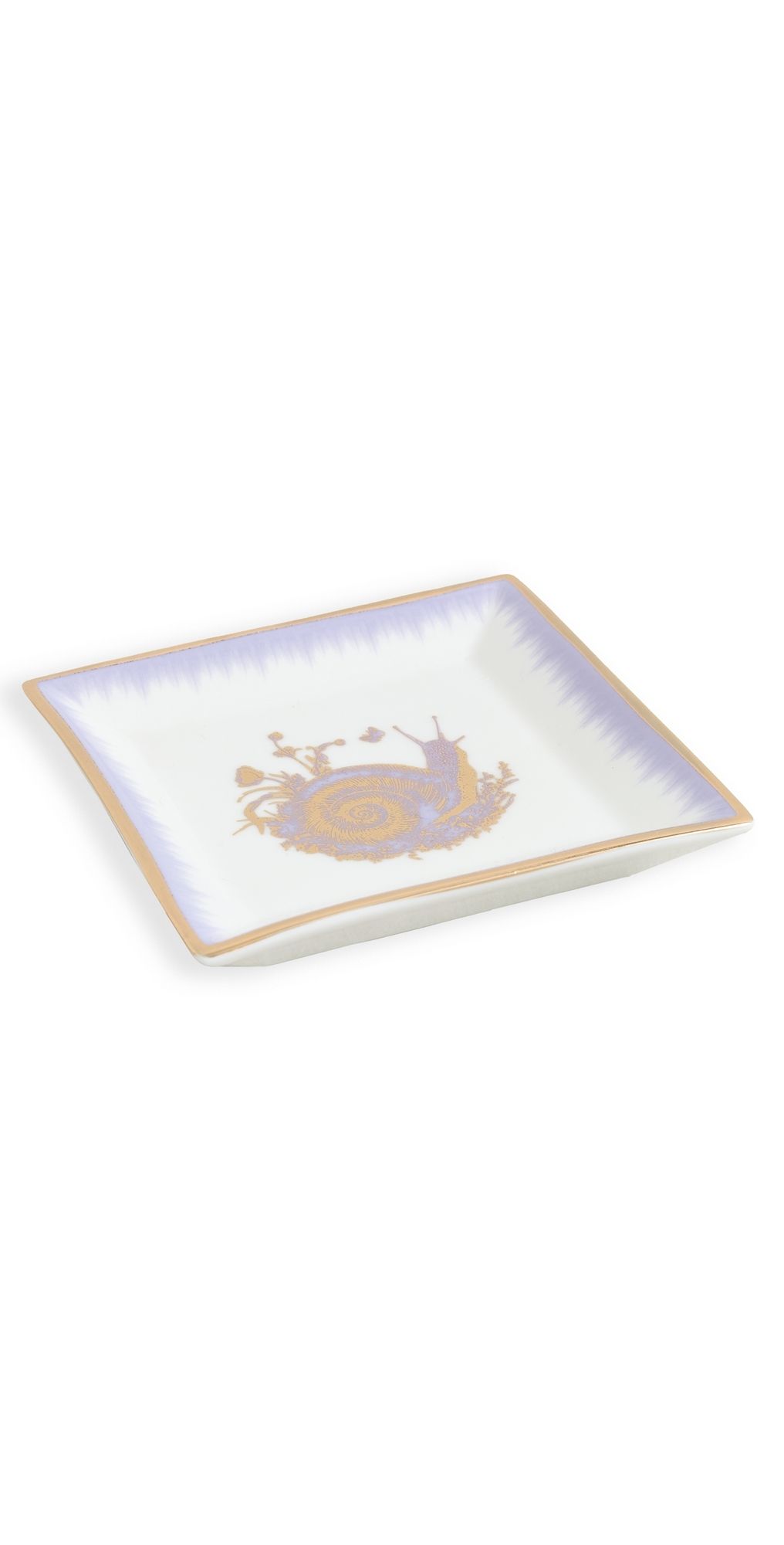 Jonathan Adler Botanist Snail Square Tray Pink One Size