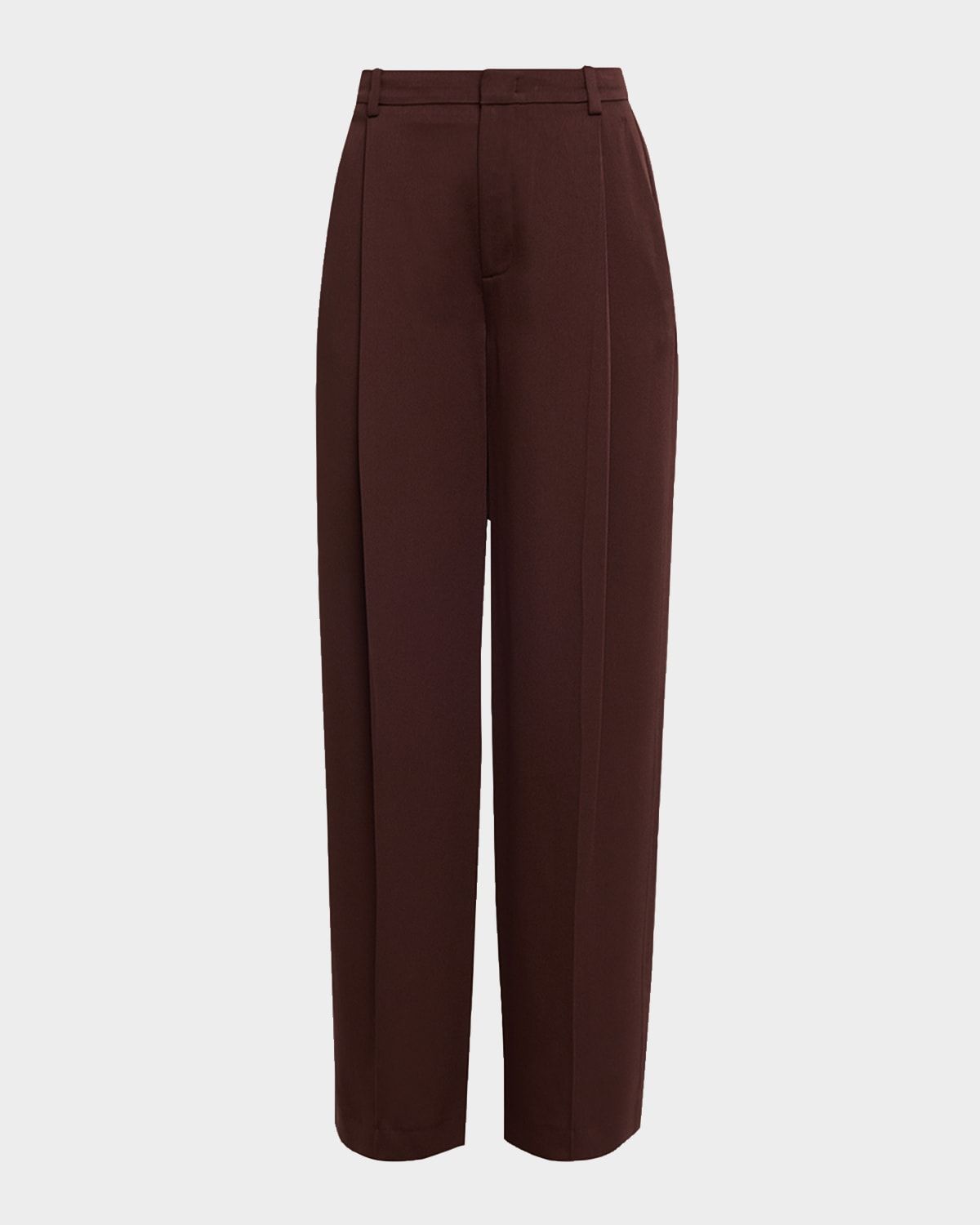 Mid-Rise Wide-Leg Trousers