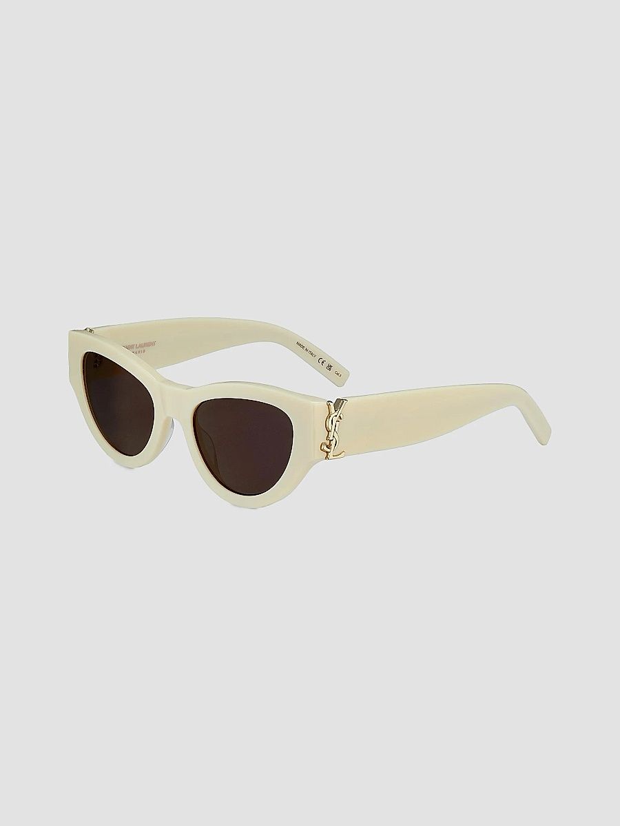 Saint Laurent Women's Color Animation 53MM Cat-Eye Sunglasses - Ivory