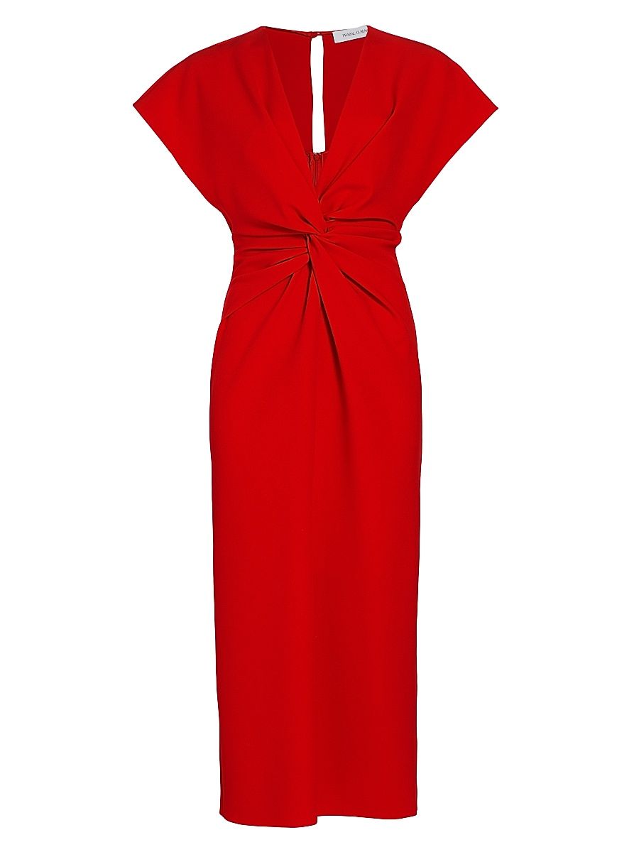 Women's Jackie Twist-Front Cocktail Dress - Poppy - Size 6