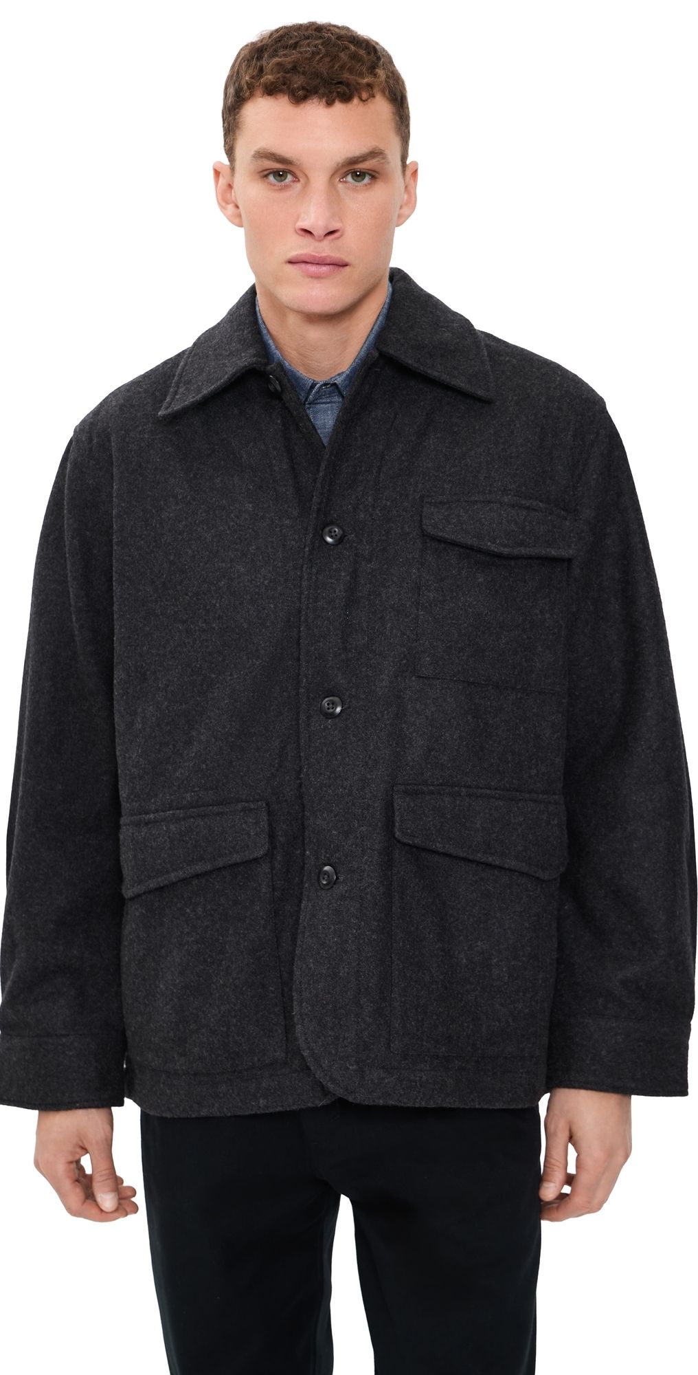Universal Works Mowbray Heavy Duty Coat Grey Marl XXL