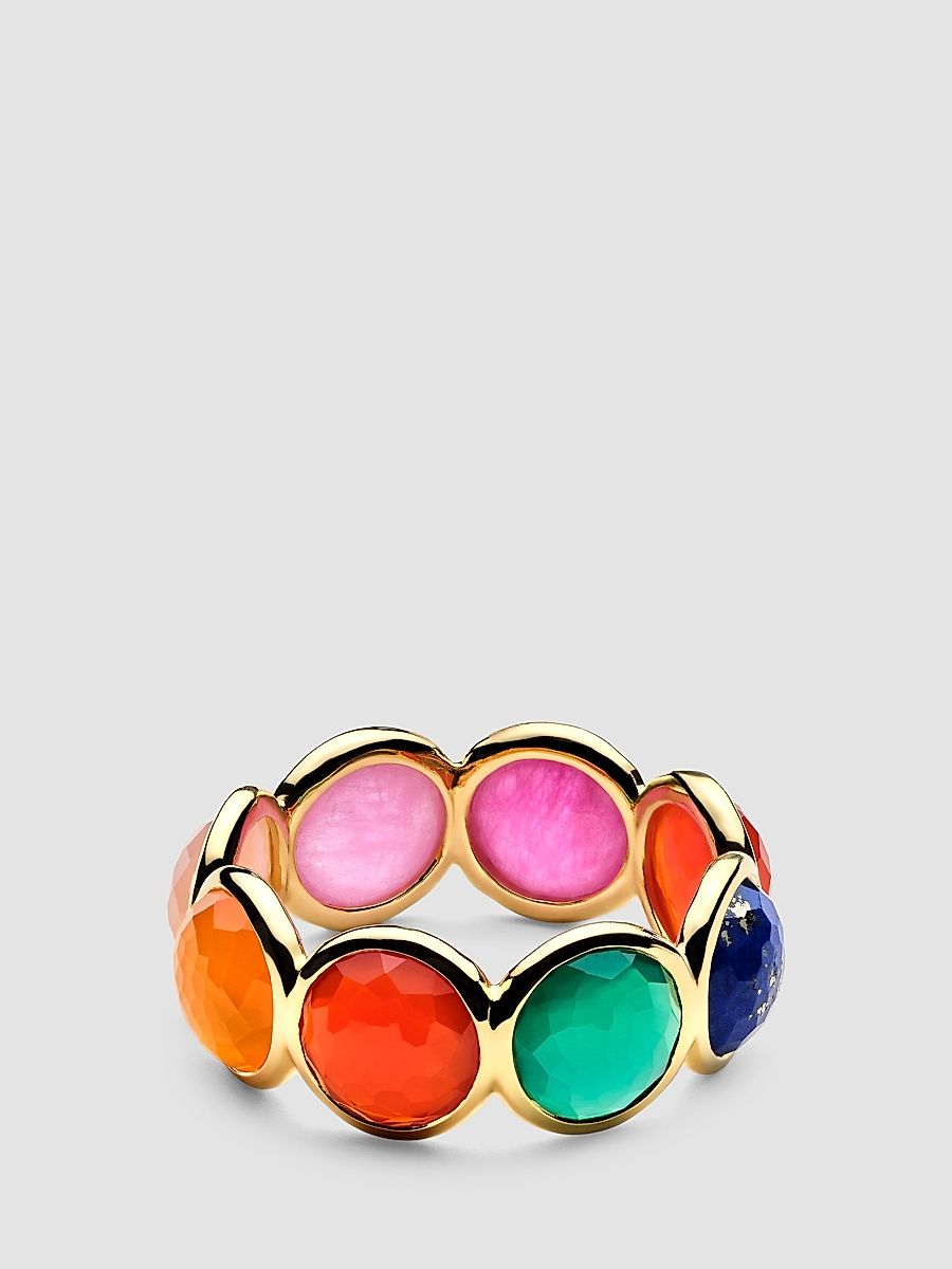 Women's Lollipop 18K Yellow Gold & Multi-Gemstone Eternity Band - Gold