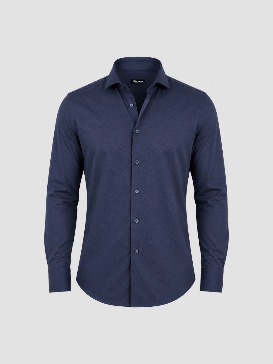 Maceoo Men's Einstein Stretch Shirt - Blue - Size XXXL