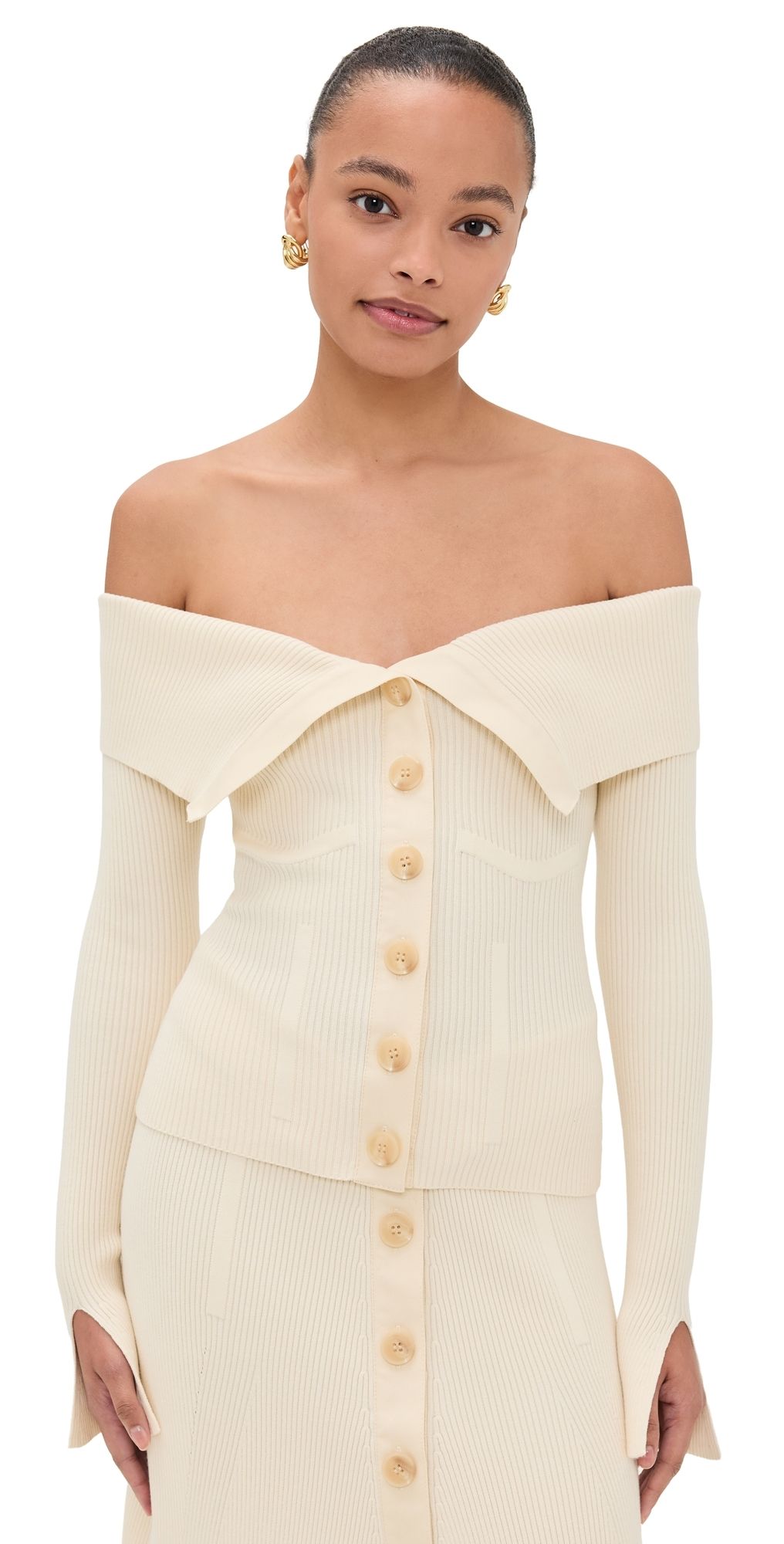 Zimmermann Rebellion Bandeau Cardigan Parchment 1