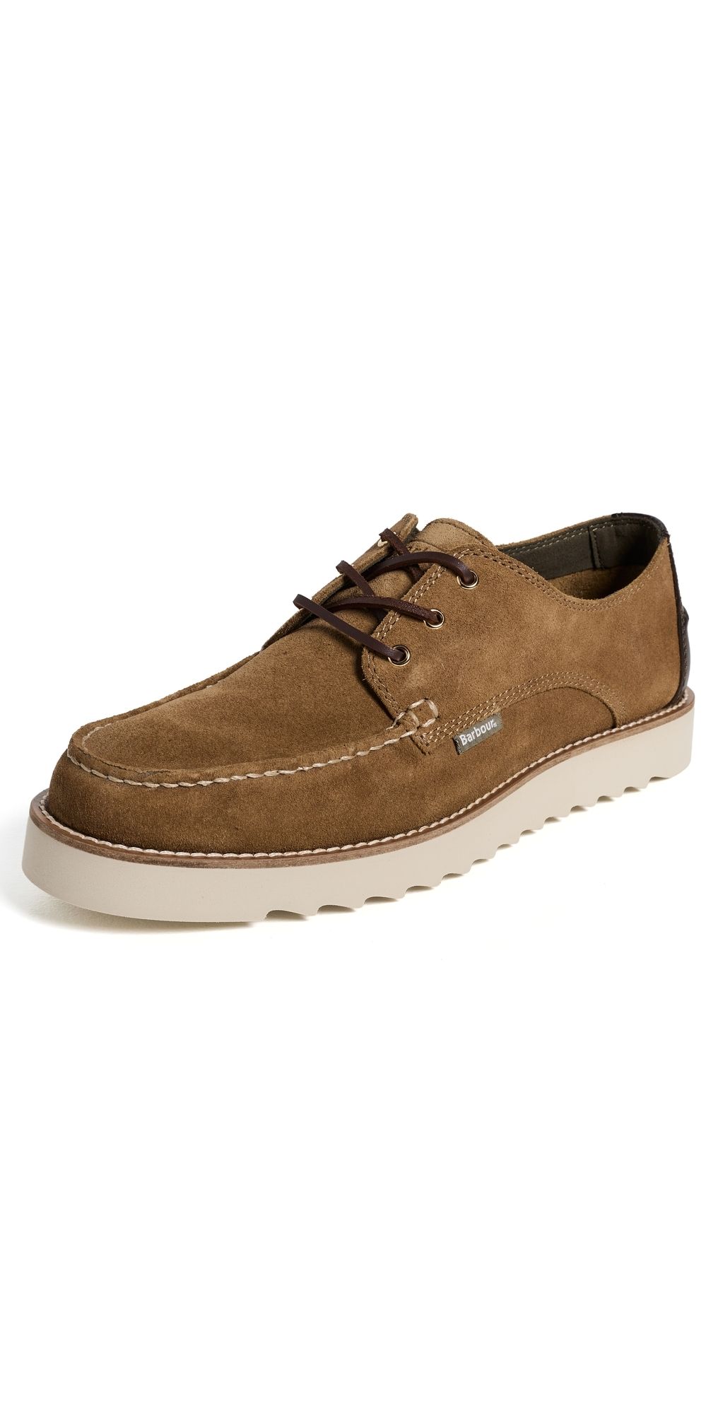 Barbour Aydon Derby Shoes Toffee Suede 12