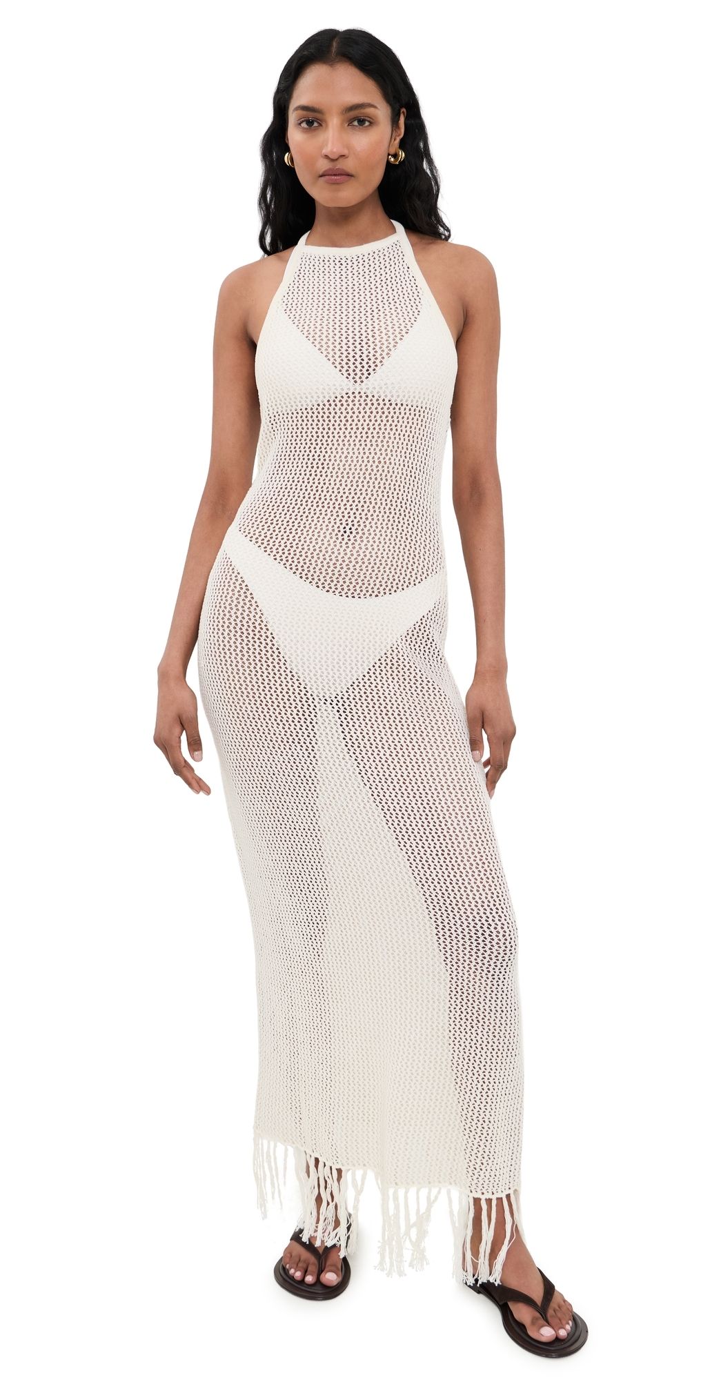 LSPACE Caught by Sea Dress Cream XS