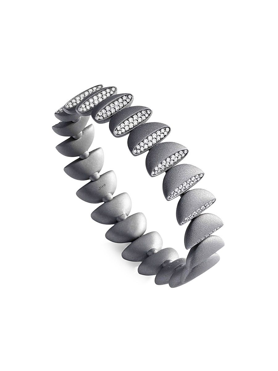 Women's Eclisse Endless Titanium & 2.58 TCW Diamond Bracelet - Titanium