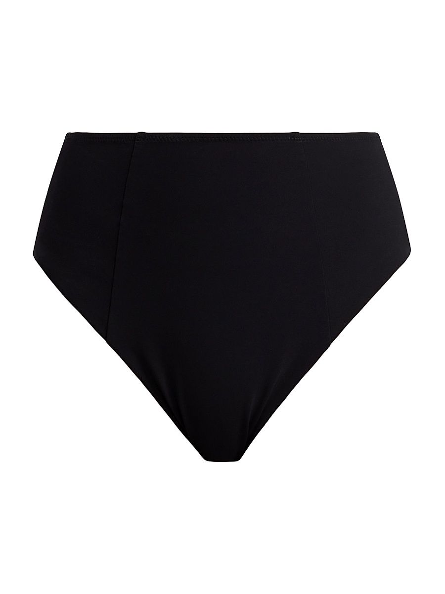 Women's Echauffe High-Waisted Bikini Bottom - Black - Size Medium
