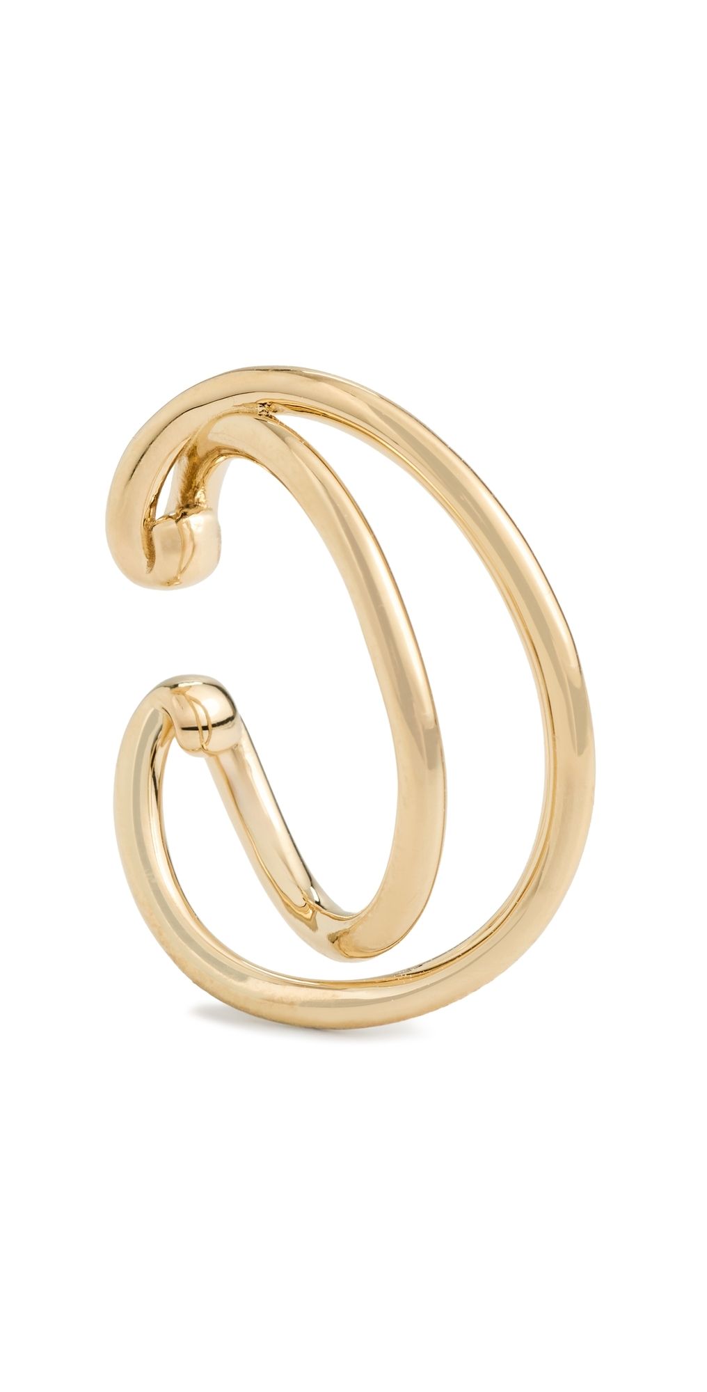 Otiumberg Dual Curve Ear Cuff Gold One Size