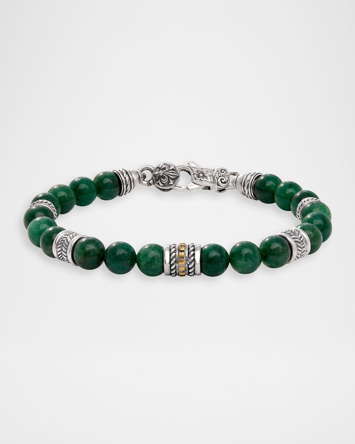 Sterling Silver and Bronze Lepidolite Bracelet