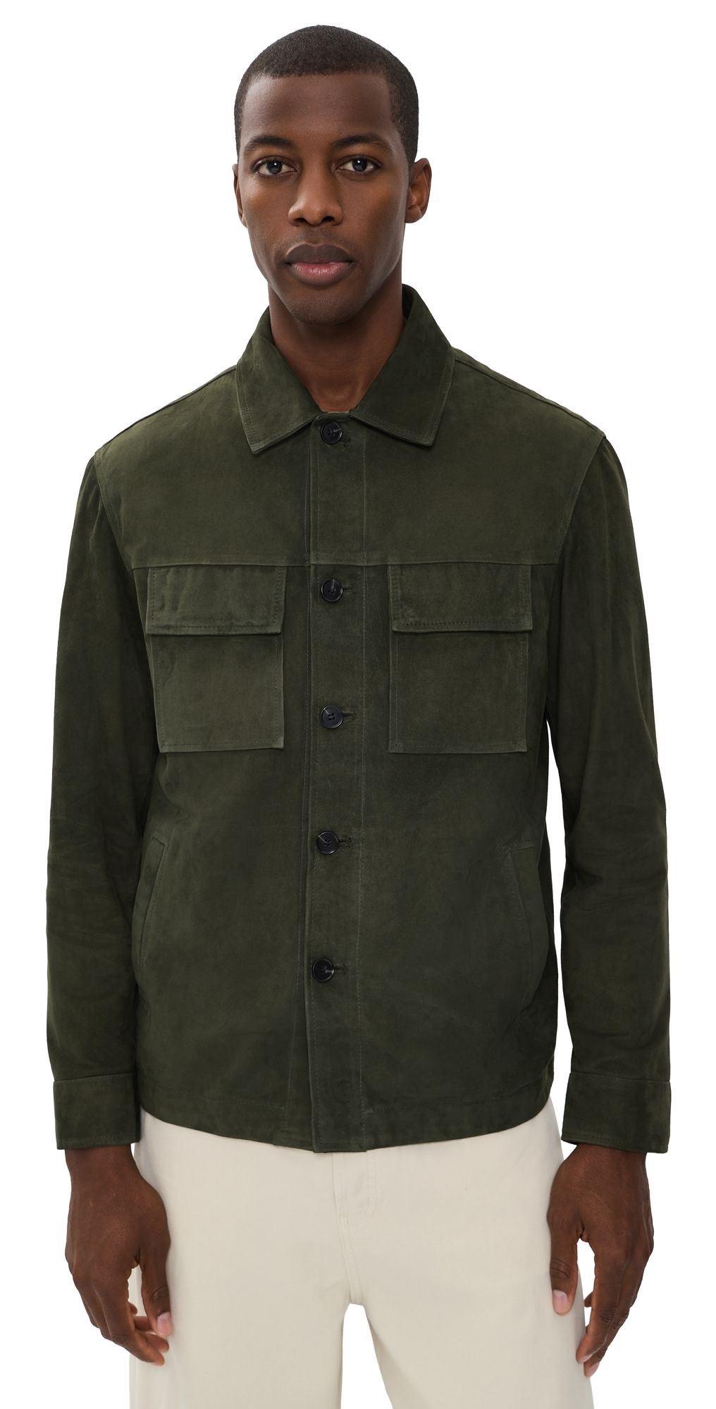 ARMA Mexlamb Suede Jacket Dark Green 54