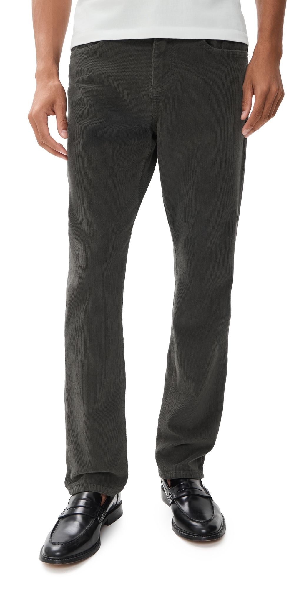 DL1961 Russell Slim Straight Corduroy Jeans Graphite 31