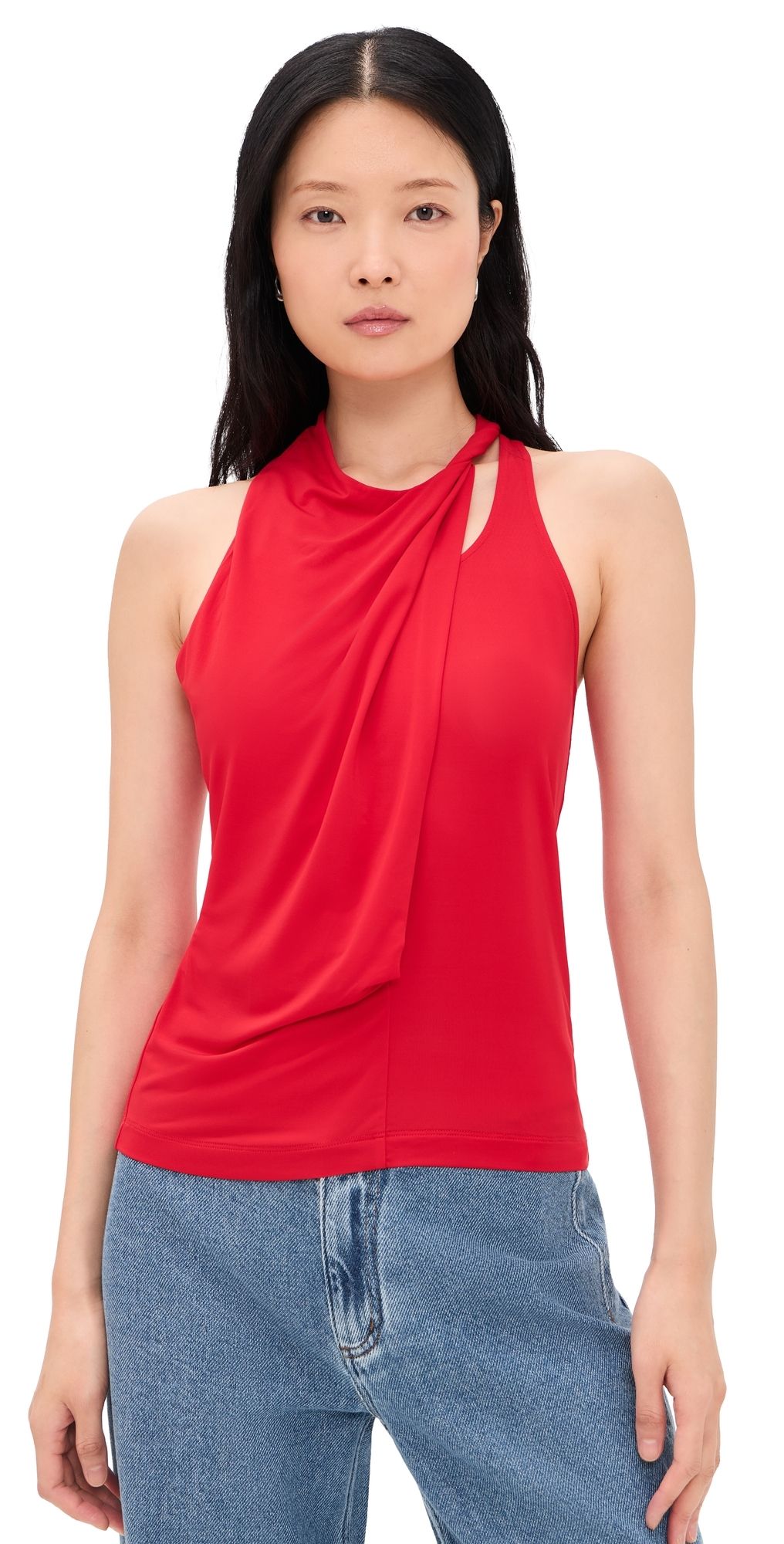 Helmut Lang Asymmetrical Twist Top Adrenaline Rush S