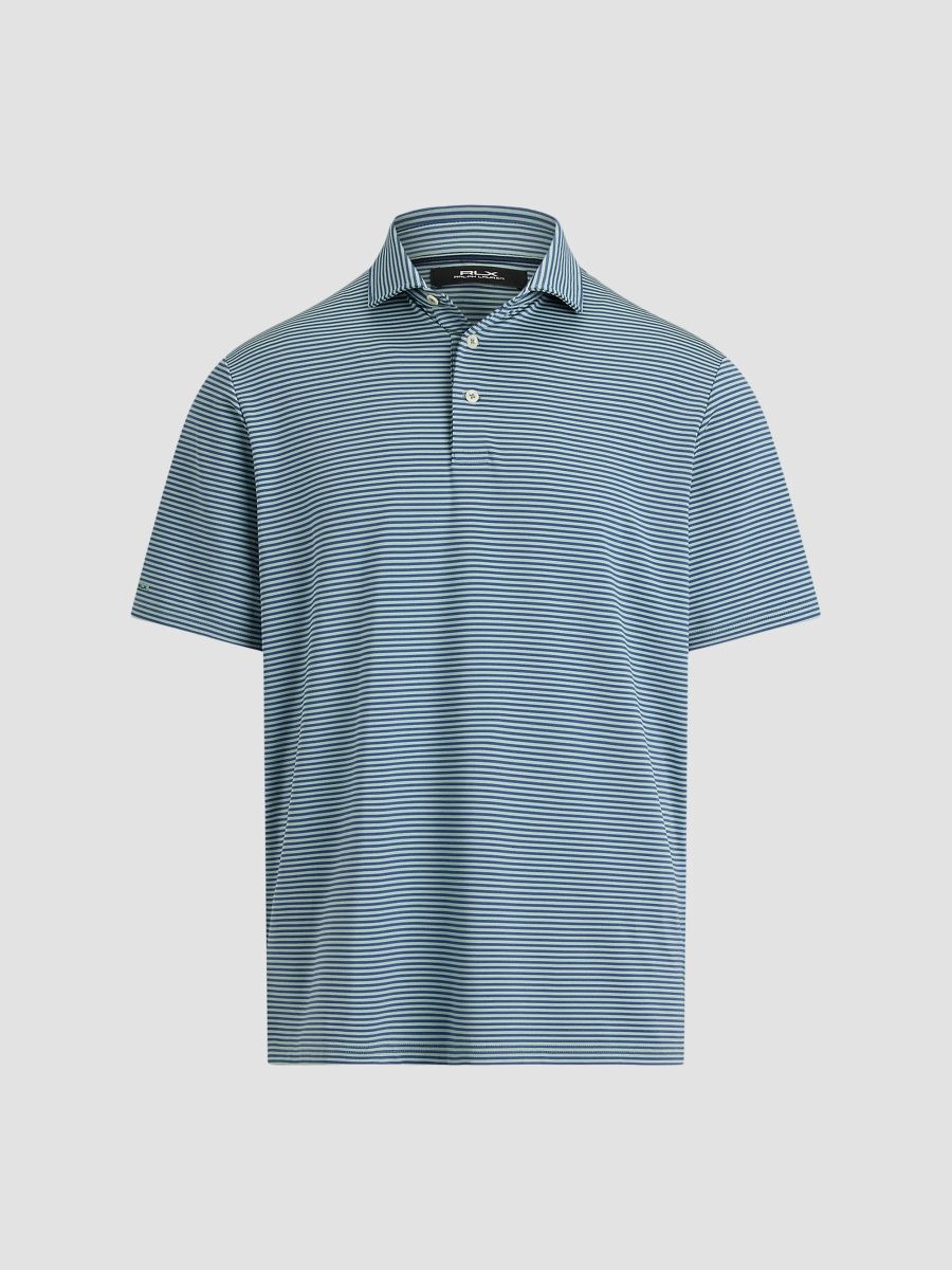 RLX Ralph Lauren Men's Classic-Fit Performance Polo Shirt - Lima Bean Royal - Size XXL