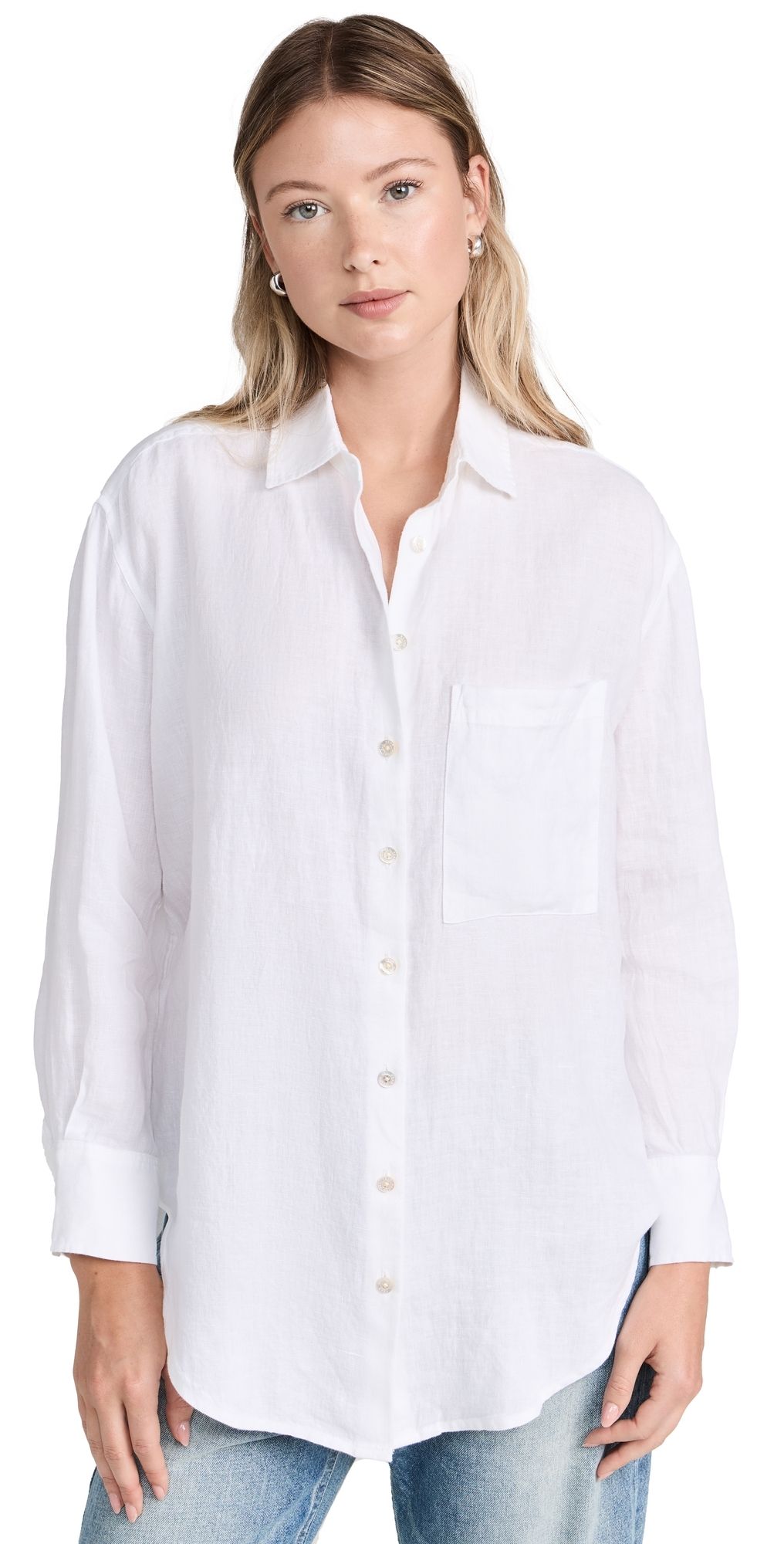 AYR The Deeper End Shirt in Linen White XS
