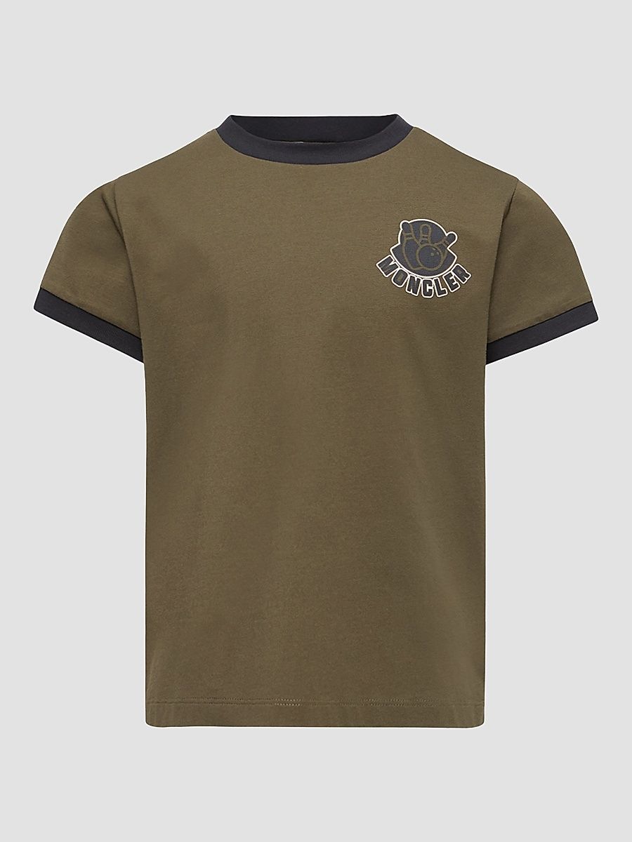 Little Boy's & Boy's Crewneck T-Shirt in Cotton - Olive Green - Size 14