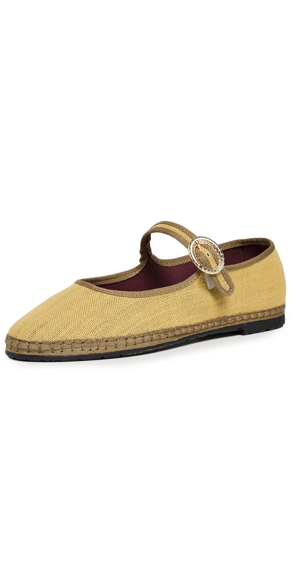 Flabelus Alessia Mary Jane Flats Yellow 36