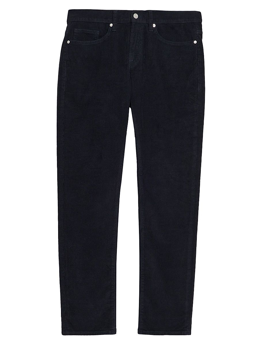 Men's L'Homme Slim Corduroy Pants - Navy - Size 38