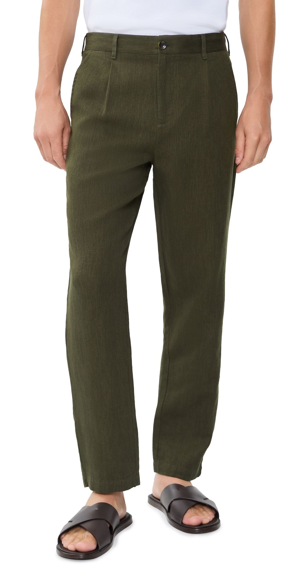 RAILS Zimmer Herringbone Pants Deep Olive 32