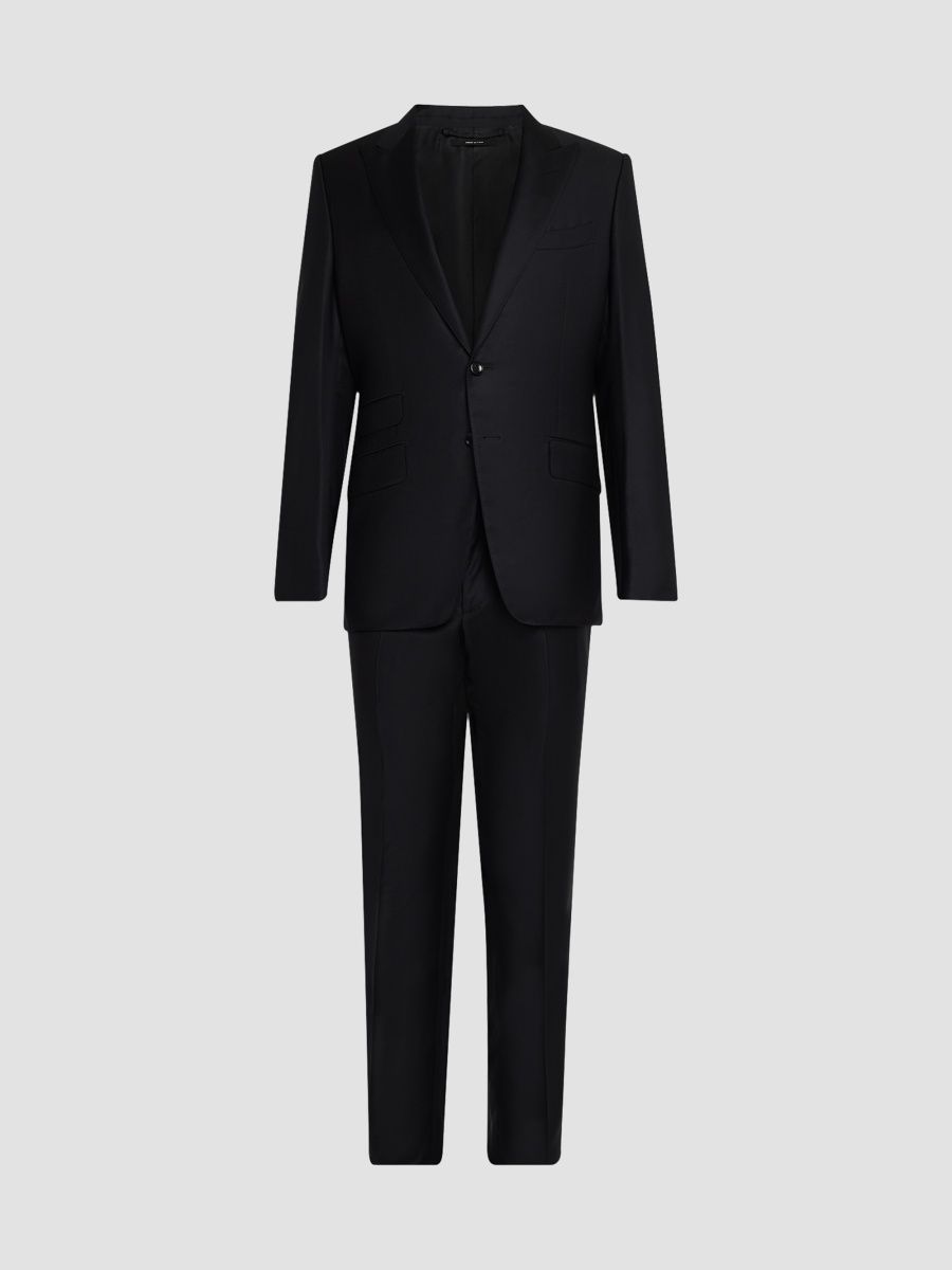 TOM FORD Men's O'Connor Wool Single-Breasted Suit - Black - Size 44
