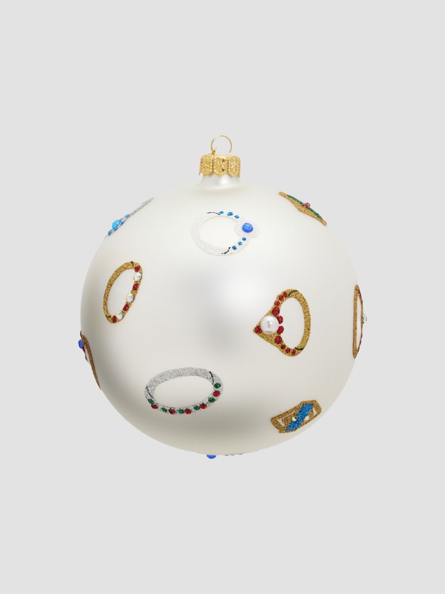 Put A Ring On It Glass Ornament