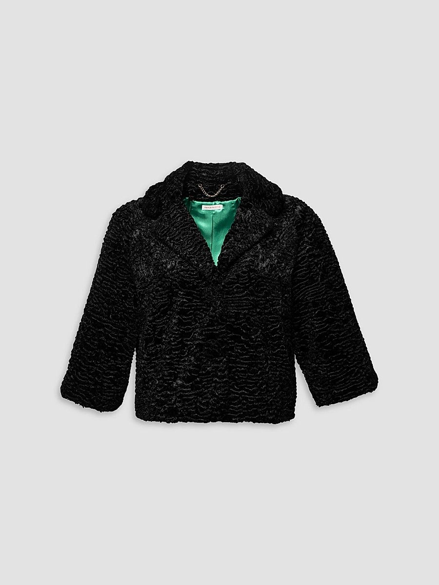 Frances Valentine Women's Blaine Faux Fur Jacket - Black - Size XL