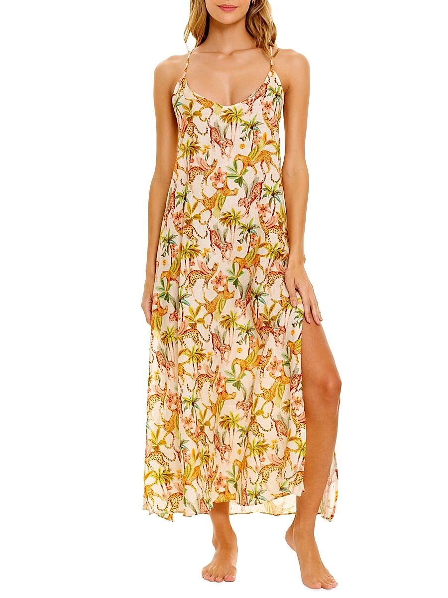 Women's Summer Soirée Frida Pegasus Maxi Dress - White - Size Medium