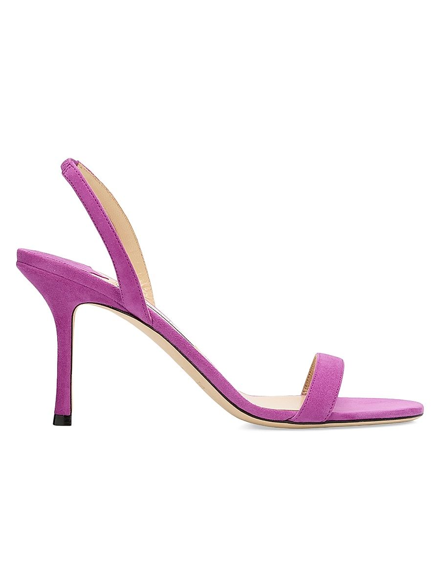 Women's Jenn 85MM Suede Slingback Sandals - Violet Orchid - Size 12