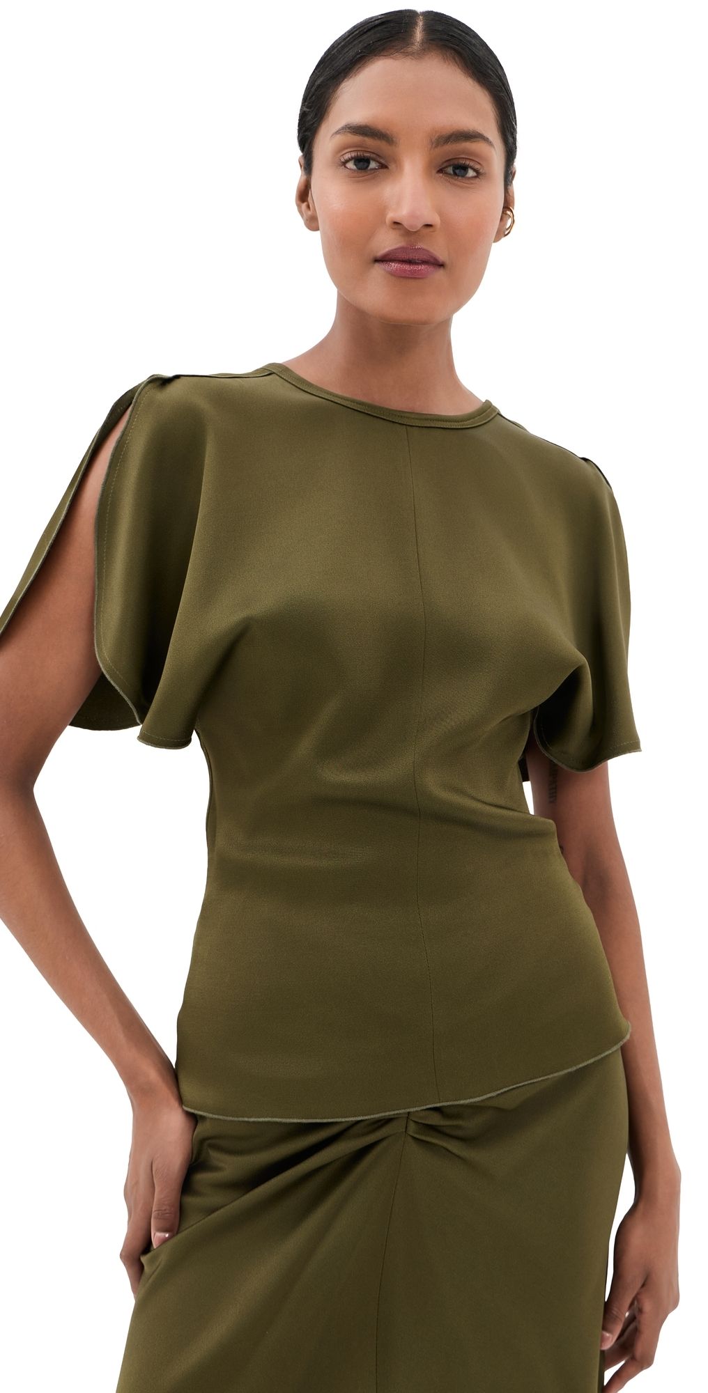 Victoria Beckham Bela Top Marsh Green 6