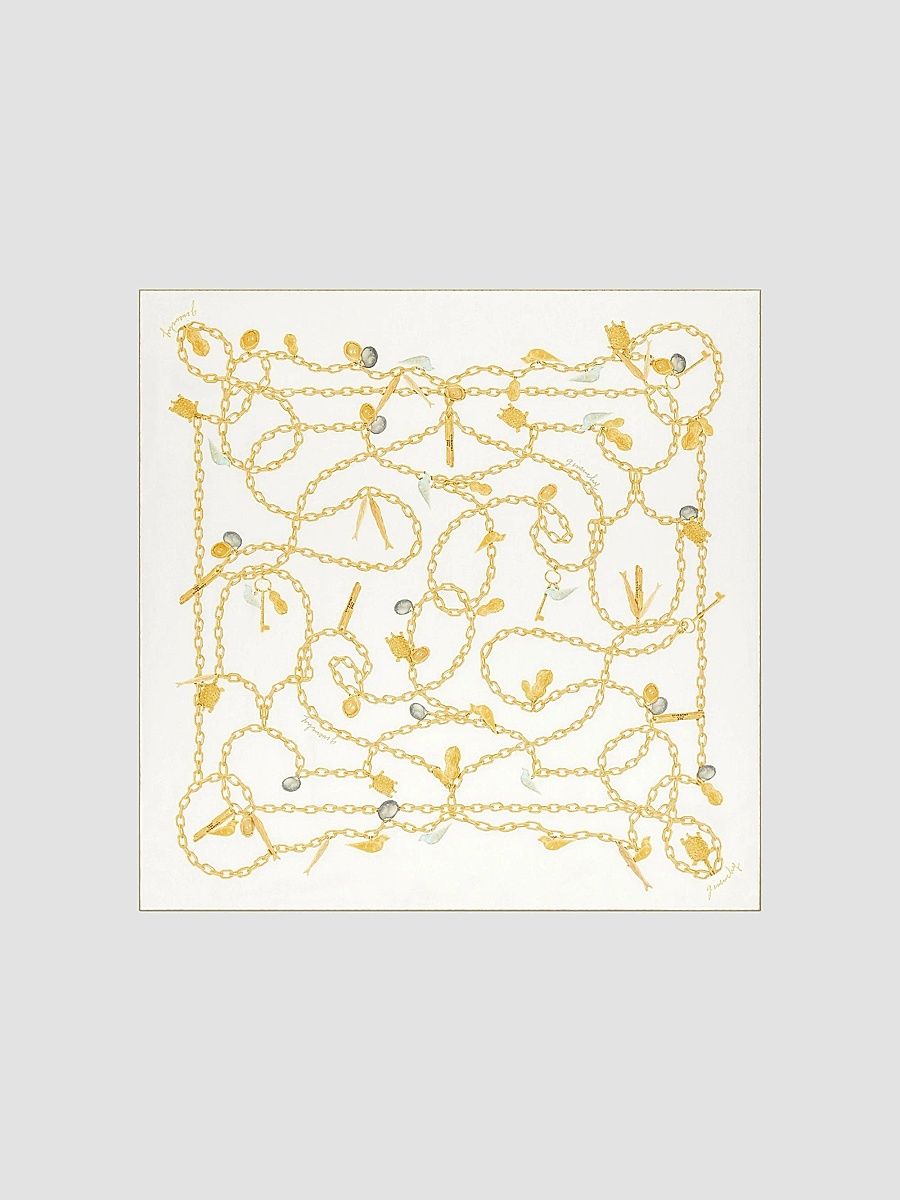 Givenchy Women's Lucky Charms Square Scarf in Silk - Ivory