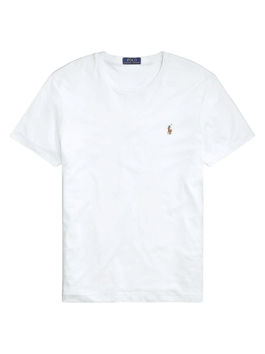 Men's Custom-Slim-Fit Soft Cotton T-Shirt - White - Size XXL