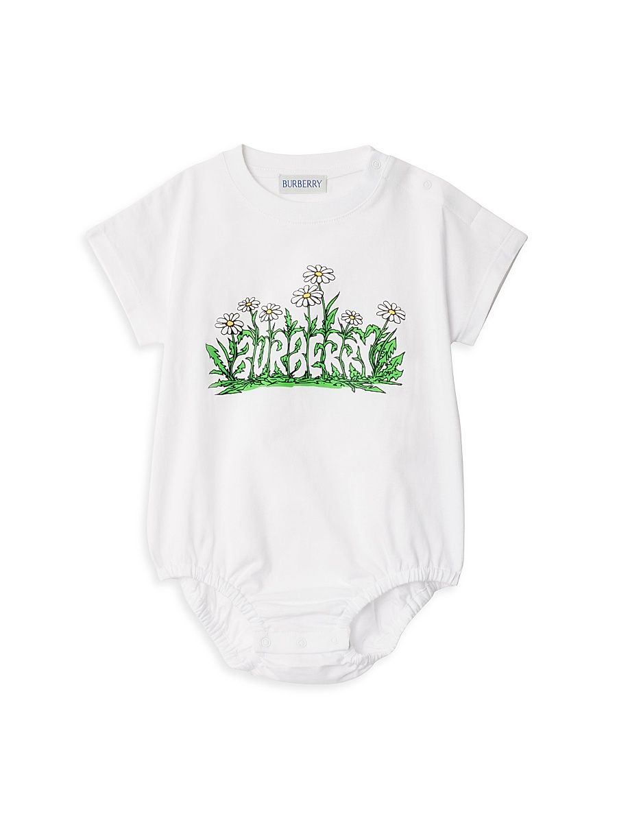 Baby Girl's Logo Daisy Bodysuit - White - Size 18 Months