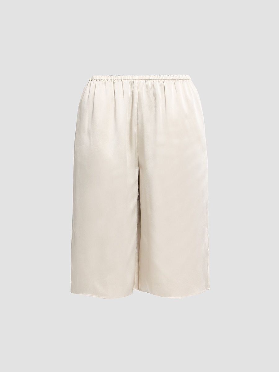 Women's Brice Satin Shorts - Almond - Size XS